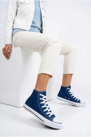 N Moda Unisex Keten Ayakkabı Spor Ayakkabı Günlük Sneakers Uzun Kot