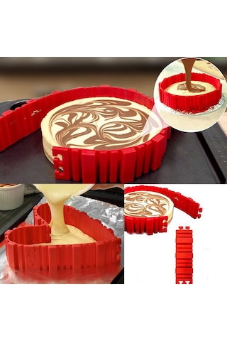 4 Adet Yapışmaz Silikon Kuchen Sihirli Fırında Yılanlar Dıy Kuchen Formu Arka Araç Tepsisi