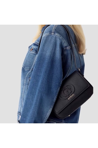 Guess Kadın Vegan Crossbody Çapraz & Postacı Çanta Hwbg9905210 Siyah
