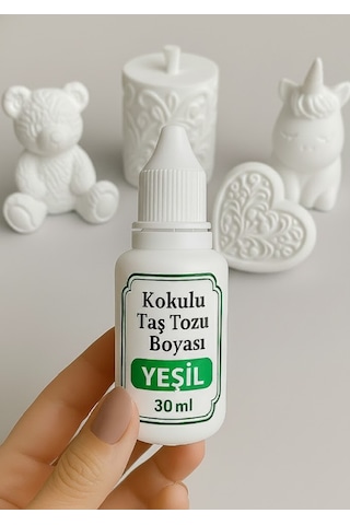 Yeşil Renk - Kokulu Taş Tozu Boyası - 30 Ml