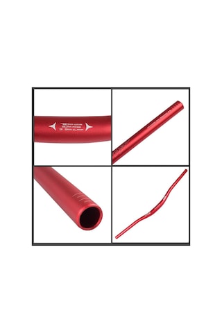 Wake Alüminyum Kırmızı 31.8 780mm Riser Mtb Gidon Kırmızı