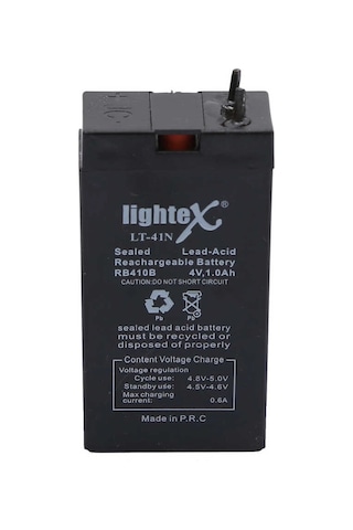 Lightex Lt-41n 4v 1.0ah Işıldak Fener Aküsü