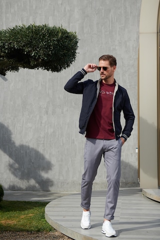 Erkek Gri Chino Pantolon Slim Fit Ncs Jeans 2206 Gri