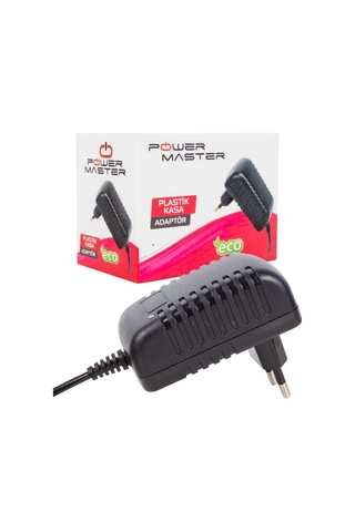 Lexroo Pm-4531 12 Volt - 2 Amper Plastik Kasa Priz Tipi Adaptör 5.5 2.5 Uç Mini Cihaz Adaptörü