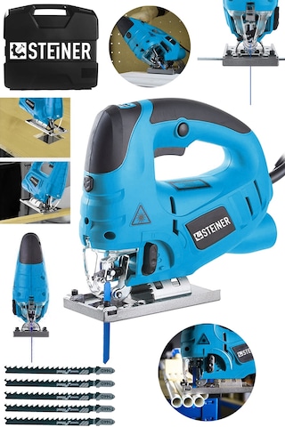 Steiner 4000 Watt Lazerli Otomatik Dekupaj Çantalı Mavi + 5 Uç