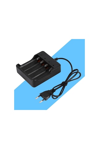 Şarj Edilebilir Lityum 18650 Piller İçin 4 Bölmeli Pil Şarj Cihazı, İyi Kalitede, Ters Şarj Önleme Fonksiyonu Ve İyi