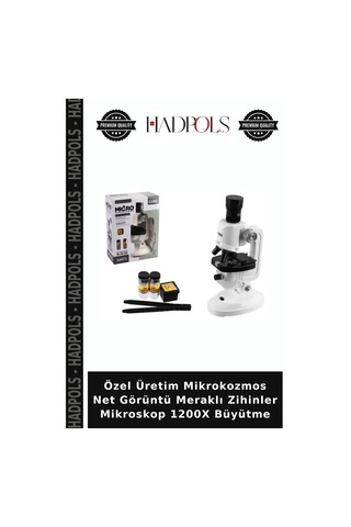 Özel Üretim Mikrokozmos Net Görüntü Meraklı Zihinler Mikroskop 1200x Büyütme