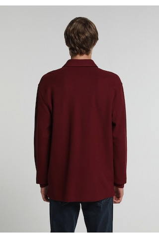 Colin's Colins Relaxed Fit Polo Yaka Düz Erkek Mor Uzun Kol Tişört Cl1083184 Q1.v1 Plm