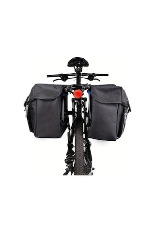 Maxaccess West Bıkıng 6.6 Galon Siyah Bisiklet Sele Çantası Büyük Kapasiteli Çok Bölmeli