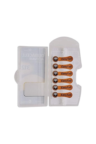 Easytab Da 312 - Pil Tipi 312 Olan Tüm İşitme Cihazları İçin, 10 X 6 Adet
