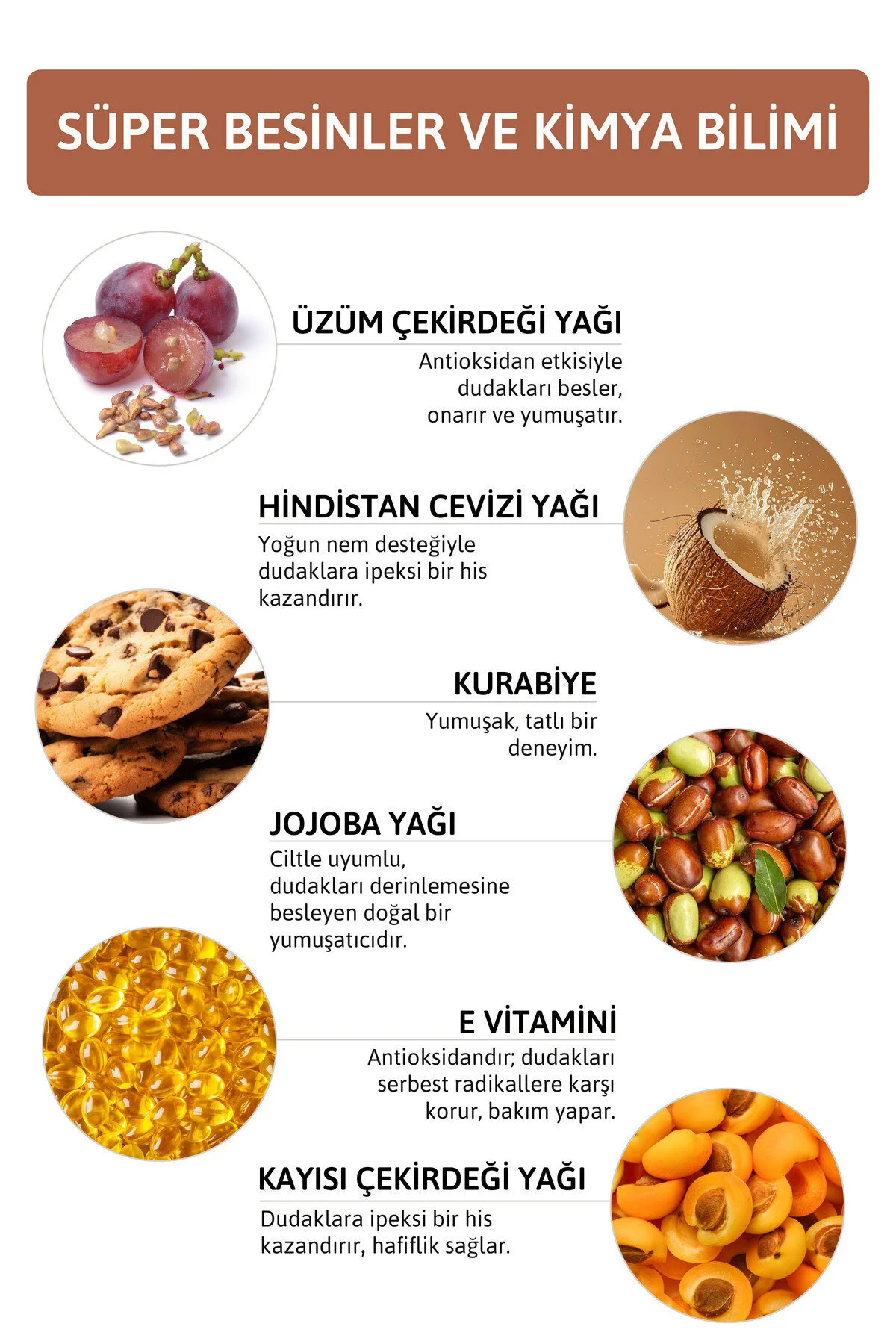 Cookie Lip Oil Gloss Dolgunlaştırıcı Efekt , Nemlendirici, Parlatıcı Simli Dudak Yağı Kurabiye 5 Ml 22 Kahverengi