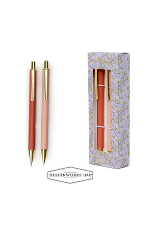 Designworks Ink Rosewood And Blush İkili Mekanik Uçlu Kalem Seti Çok Renkli