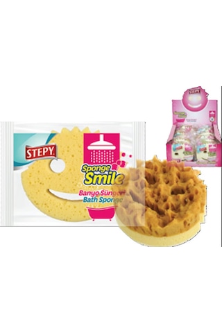 Stepy Smile Banyo Süngeri X 4 Paket Sarı