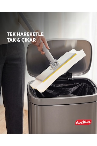 Home Care Pratica Click Mop Set El Değmeden Bez Tak Çıkar Kullan At ve Tüm Bezlerle Uyumlu