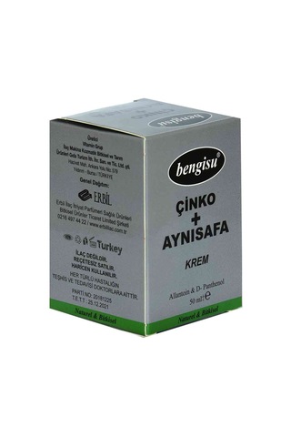 Bengisu Aynısafa + Çinko Bitkisel Krem Allantoin ve D- Panthenol 50 ML
