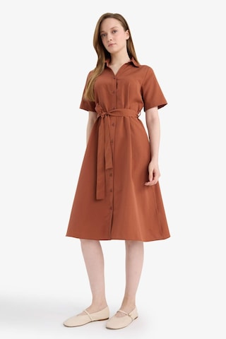 Defacto A Kesim Poplin Midi Elbise E7114ax26spbr228 Bordo-br228