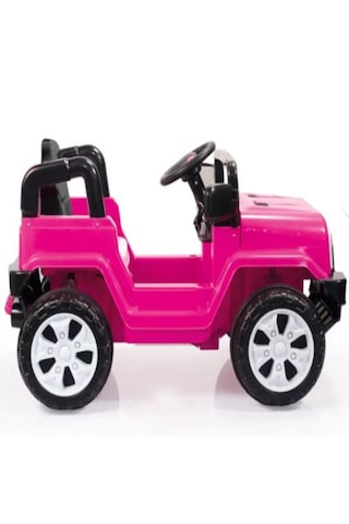 Dolu Neon Uzaktan Kumandalı Akülü Araba 12 V Pembe