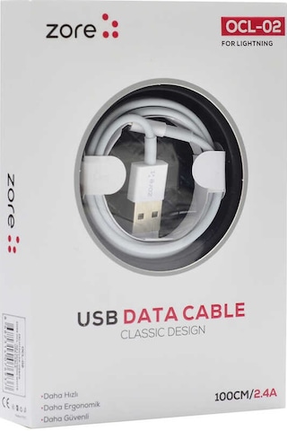 Ekılıf - Lightning Usb Kablo Ocl-02 - Beyaz - T15866 Beyaz