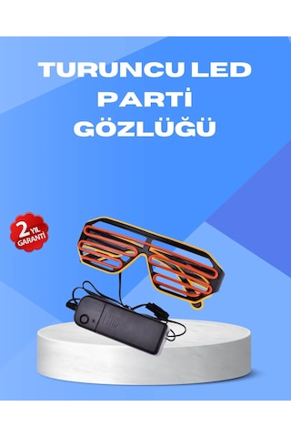 Gece Eğlencelerine Özel Renkli Led Işıklı Gözlük "