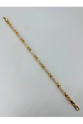 Tedar Renk Pirinç Cm Bileklik 17+2 Cm - Kbl0485 Najmaddin Standart