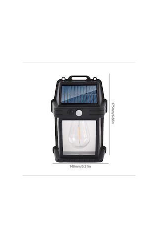 Yeni Nesil Suya Dayanıklı Hareket Sensörlü Güneş Enerjili Solar Led Dış Mekan Bahçe Lambas Standart
