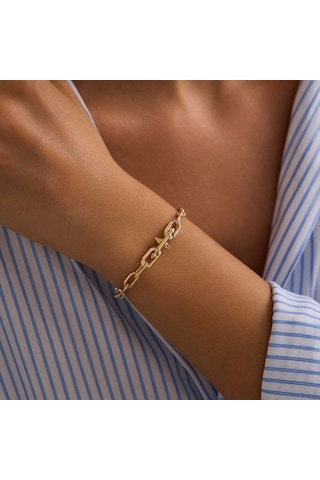 Sembolgold 14 Ayar Hallow Bileklik İtaly 5 Mm 20 Cm T14354 Renkli