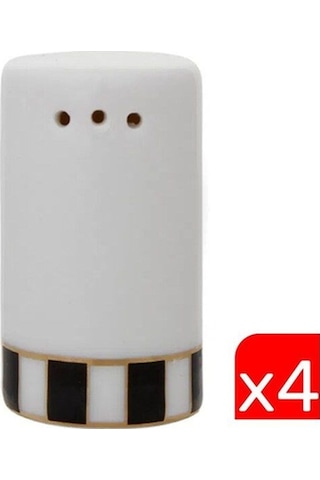 Porland Palms Tuzluk 6cm 4 Lü 04alm005897 Beyaz - Siyah