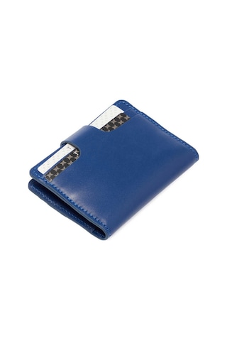 Tergan Koyu Mavi Deri Unisex Kredi Kartlık - S1kk00001653-j1f Mavi