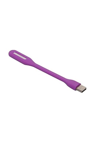 Koodmax Taşınabilir Usb Led Lamba Işık Laptop Kitap Okuma Klavye Aydınlatma - 17cm - Mor