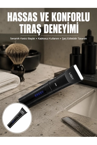 Hubrendy Tekno Suya Dayanıklı Tıraş Makinesi Hassas Paslanmaz Çelik Ve Titanyum Bıçak Yeni Nesil
