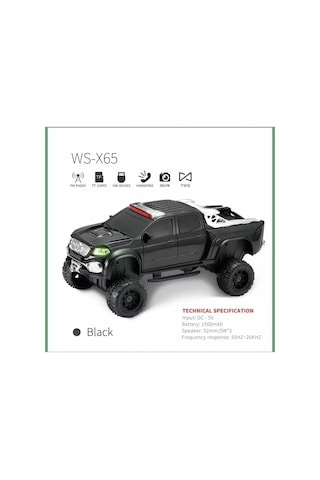 Wster WS-X65 Araba Görünümlü TaşınabilirBluetooth Hoparlör (İthalatçı Garantili)
