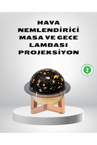 Usb Projeksiyon Gece Lambası Ve Hava Nemlendirici - Aromaterapi Destekli Taşınabilir Mini Çok Renkli
