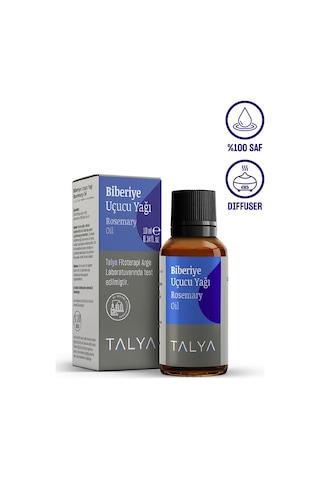 Talya %100 Saf ve Doğal Buhurdanlık ve Difüzör İçin Biberiye Uçucu Yağı 10 ML