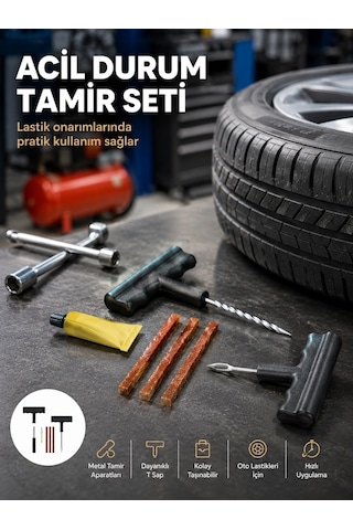 Plentifulacil Durumların Kurtarıcısı Çok Amaçlı Lastik Tamir Seti