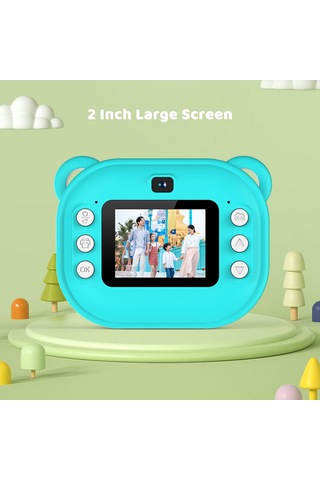 Suofeng Çocuklar İçin Anında Baskı Yapabilen 1080p Dijital Fotoğraf Makinesi - Renkli Çerçeveler Ve Video Kayıt Özellikli