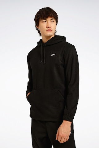 Id -f Fleece Hoodıe Siyah Erkek Polar Siyah