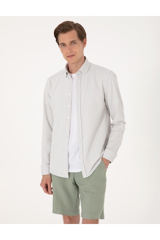 Pierre Cardin Erkek Gri Gömlek Desenli 50307162-vr024 Gri