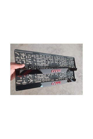 Honda Cıvıc Kabartma Yazılı Takmatik Pleksi Plakalık 2 Adet 3d Piano Black - 658228495