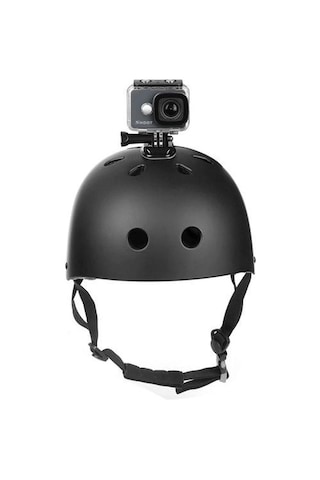 Oem Marka Gp11 Aksiyon Kameraları İçin Kask Bağlantı Aparatı Seti K2 Siyah