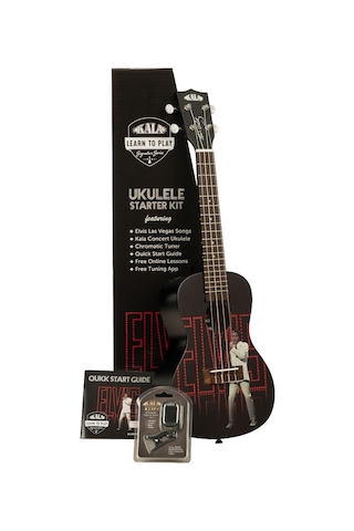Kala Elvis Viva Las Vegas  Concert Ukulele Eğitim Seti