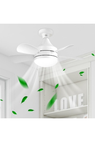 Trendooze Yatak Vantilatörü Tavan Suntek Restoran Odası Magideal Işıklı İçin Ev Hq Beyaz