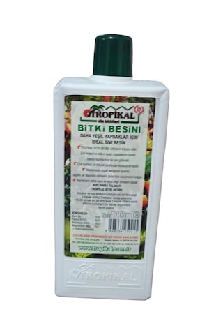 Tropikal Daha Yeşil Yapraklar İçin Bitki Besini 1000 Ml 1 kg