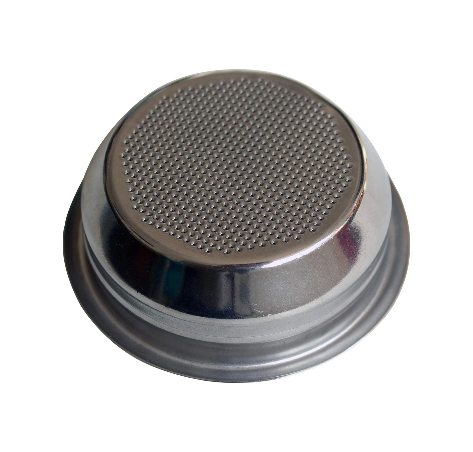 Kosona 58mm Çelik Kahve Filtre Sepeti - İki Kişilik Tek Duvarlı Kahve Hazırlama Aleti Gümüş