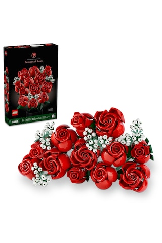 LEGO® Icons Gül Buketi 10328 Yetişkinler için Dekoratif ve Sergilenebilir Model Yapım Seti - 822 Parça