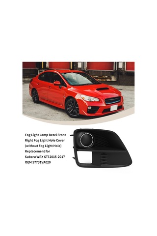 Symbee Subaru Wrx 2015-2017 Sağ Yan Arka Tampon Paneli - Oem 57731va020, Abs Malzeme, Siyah Renk, Faren Lambası Kapağı