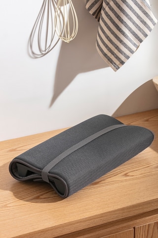Premium Katlanabilir Mikrofiber Bulaşıklık Seti Antrasit - Tezgah Üstü Kurulama Matı 36x60 Cm Çok Renkli