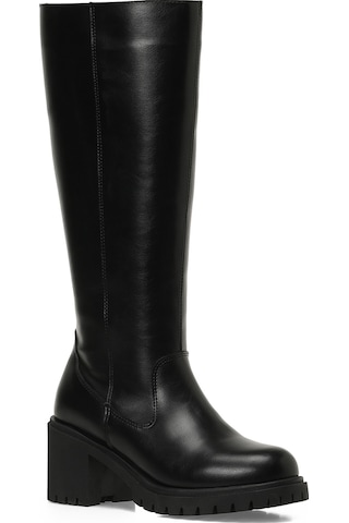 Butigo 25k-6009 5pr Siyah Kadın Topuklu Çizme 000000000102054645 Siyah