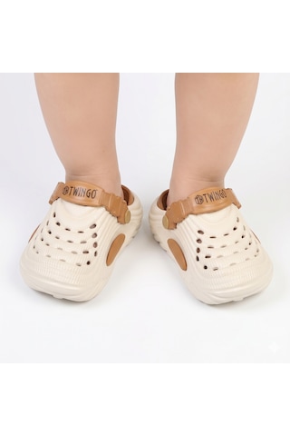 Pico Kids Twng Eva Plaj Havuz Okul Kreş Erkek Çocuk Sandalet Terlik Ekru-taba