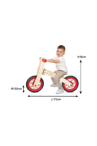 02 001 Pilsan Freestyle Cycle - Ahşap Bisiklet Pedalsız / 24 Ay