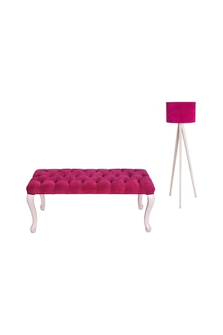 Masifart_Mobilya Masifart Kapri 120 Cm Kapitoneli Bench Puf Beyaz Lake (549289960)